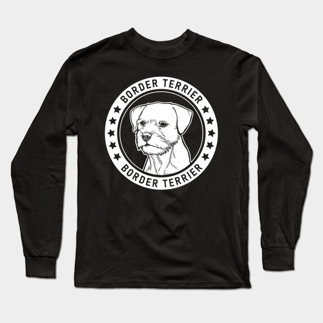 Border Terrier Fan Gift Long Sleeve T-Shirt by millersye